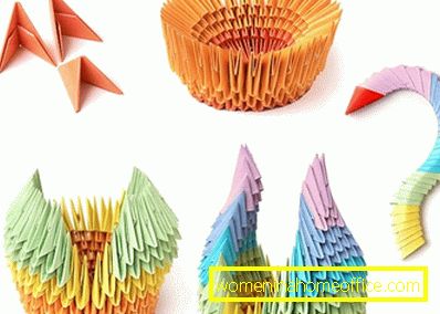 Origami de modules triangulaires
