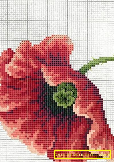 Cross Stitch - Poppies: Patterns